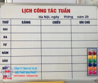 Bảng phân công công việc theo tuần giúp giảm sai sót 