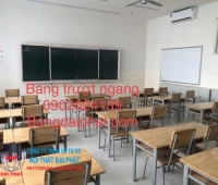 Lắp đặt bảng trượt ngang tại TPHCM cho trường học quy mô lớn