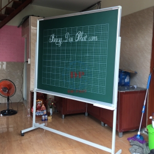 Bảng Từ Xanh Hàn Quốc Di Động 1 Mặt Kẻ Ô Ly Tiểu Học