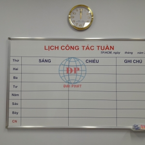 BẢNG LỊCH CÔNG TÁC TUẦN