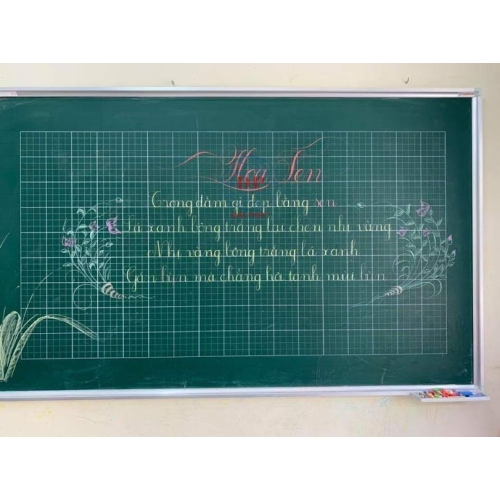Bảng Từ Xanh Hàn Quốc Kẻ Ô Ly Tiểu Học - TH03 / TH28